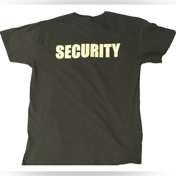 Black short sleeve Security T Shirt . M - Picture 2 of 7